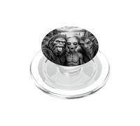 Bigfoot Alien Horned Creature UFO Lake Selfie Scene PopSockets PopGrip for MagSafe