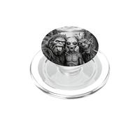 Bigfoot Alien Horned Winged Creature UFO Lake Scene PopSockets PopGrip for MagSafe