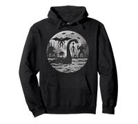 Bigfoot Alien Loch Ness Monster Mythical Creatures UFOs Pullover Hoodie