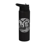 Bigfoot Alien Loch Ness Monster Mythical Creatures UFOs Stainless Steel Insulated Water Bottle