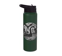 Bigfoot Alien Loch Ness Monster Mythical Creatures UFOs Stainless Steel Insulated Water Bottle