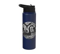 Bigfoot Alien Loch Ness Monster Mythical Creatures UFOs Stainless Steel Insulated Water Bottle