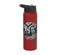 Bigfoot Alien Loch Ness Monster Mythical Creatures UFOs Stainless Steel Insulated Water Bottle