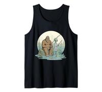Bigfoot Alien Loch Ness Monster UFO Youth Sasquatch Fishing Tank Top