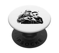 Bigfoot Alien Love Hand Sign Extraterrestrial Believers PopSockets Adhesive PopGrip