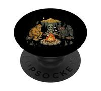 Bigfoot Alien Mothman Camping Nature PopSockets Adhesive PopGrip