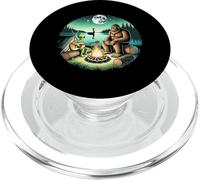 Bigfoot Alien Playing Guitar UFO Campfire Loch Ness Funny PopSockets PopGrip for MagSafe