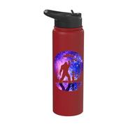 Bigfoot Alien Rock On UFO Sasquatch Yeti Cryptid Forest Stainless Steel Insulated Water Bottle