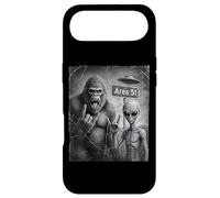 Bigfoot Alien Selfie Funny Sasquatch Rock On Hand UFO Case for iPhone Air