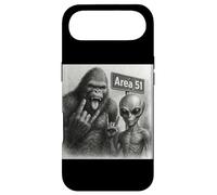 Bigfoot Alien Selfie Funny Sasquatch Rock On Hand UFO Case for iPhone Air