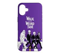 Bigfoot Alien Skeleton Crossing the Road Weird Halloween Case for iPhone 16 Plus