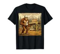 Bigfoot Alien Trucker Retro Sasquatch Road Legend T-Shirt