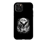 Bigfoot Alien Winged Creature Full Moon Forest Path Case for iPhone 11 Pro