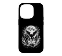Bigfoot Alien Winged Creature Full Moon Forest Path Case for iPhone 14 Pro