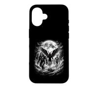 Bigfoot Alien Winged Creature Full Moon Forest Path Case for iPhone 16
