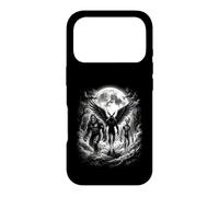 Bigfoot Alien Winged Creature Full Moon Forest Path Case for iPhone 17 Pro
