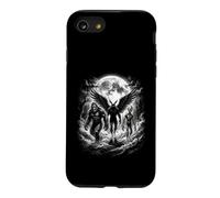 Bigfoot Alien Winged Creature Full Moon Forest Path Case for iPhone SE (2020) / 7/8