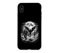 Bigfoot Alien Winged Creature Full Moon Forest Path Case for iPhone XS Max