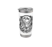 Bigfoot Alien Winged Creature Full Moon Forest Path Stainless Steel Insulated Tumbler
