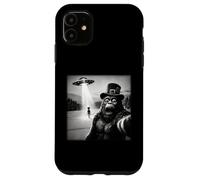 Bigfoot Aliens UFO St Patricks Day Funny Selfie Case for iPhone 11