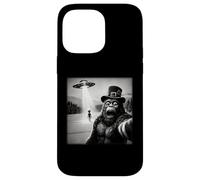 Bigfoot Aliens UFO St Patricks Day Funny Selfie Case for iPhone 14 Pro Max