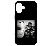 Bigfoot Aliens UFO St Patricks Day Funny Selfie Case for iPhone 16