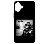 Bigfoot Aliens UFO St Patricks Day Funny Selfie Case for iPhone 16 Plus
