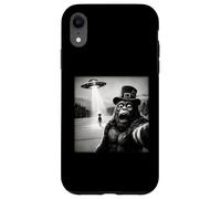 Bigfoot Aliens UFO St Patricks Day Funny Selfie Case for iPhone XR