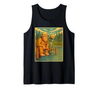 Bigfoot And Alien Fishing - Fisherman Angler Angling Tank Top