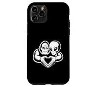 Bigfoot and Alien Friendship Paranormal Love Sasquatch UFO Case for iPhone 11 Pro