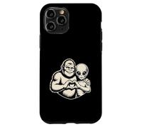 Bigfoot and Alien Friendship Paranormal Love Sasquatch UFO Case for iPhone 11 Pro