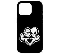 Bigfoot and Alien Friendship Paranormal Love Sasquatch UFO Case for iPhone 16 Pro