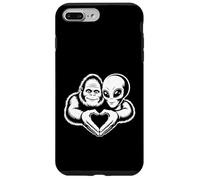 Bigfoot and Alien Friendship Paranormal Love Sasquatch UFO Case for iPhone 7 Plus/8 Plus