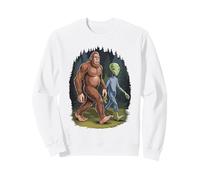 Bigfoot and Alien in the Woods Sweatshirt