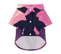 Bigfoot And Moon Purple Dog Shirt for Dogs & Cats Breathable Short Sleeve Pet T-Shirt Lightweight Dog Summer Tops M