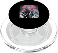 Bigfoot And Ninja Alien Vintage Japanese Samurai Ukiyo-E Art PopSockets PopGrip for MagSafe
