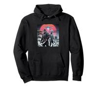 Bigfoot And Ninja Alien Vintage Japanese Samurai Ukiyo-E Art Pullover Hoodie