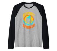 Bigfoot APROVED Retro Sasquatch Camping Hiking Raglan Baseball Tee