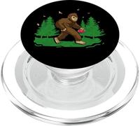 Bigfoot Athlete Sasquatch Disc Throwing Discus PopSockets PopGrip for MagSafe