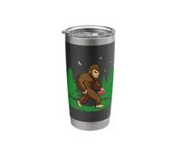 Bigfoot Athlete Sasquatch Disc Throwing Discus Stainless Steel Insulated Tumbler
