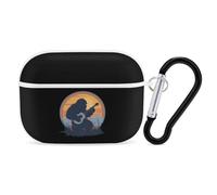 Bigfoot & Banjo Sasquatch Silhouette Vintage Bluegrass Earphone Case PC Bluetooth Earbud Cove Headphone Cases Compatible with Airpods Pro White-style