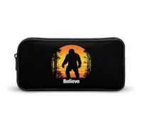 Bigfoot Believe Cute Pencil Case Large Capacity Portable Lightweight Pencil Pouch with Zippered