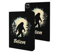 Bigfoot Believe Funny Tablet Cases Multi-Viewing Angels Trifold Stand Case Compatible with iPad Series