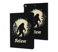 Bigfoot Believe Funny Tablet Cases Multi-Viewing Angels Trifold Stand Case Compatible with iPad Series