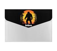 Bigfoot Believe Printed File Folders with Fasteners Accordion File Organizer for Home Office Documents Contract