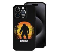 Bigfoot Believe Printed Phone Case Unisex Cute Hard Cellphone Protective Cover Compatible with iPhone 15/15 Plus/15 Pro/15 Pro Max