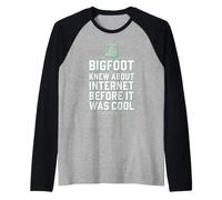 Bigfoot Believer Sasquatch Cryptid and Forest Creature Tee Raglan Baseball Tee