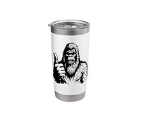 Bigfoot - Bigfoot Silhouette Footprint - Paranormal Stainless Steel Insulated Tumbler