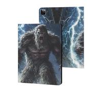 Bigfoot Braving Thunders Cute Tablet Case No Pen Slot Lightweight Hard Protective Cover Compatible with Ipad 9th/ 8th/ 7th
