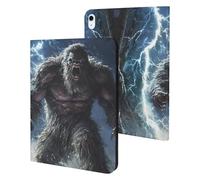 Bigfoot Braving Thunders Cute Tablet Case No Pen Slot Lightweight Hard Protective Cover Compatible with Ipad 9th/ 8th/ 7th